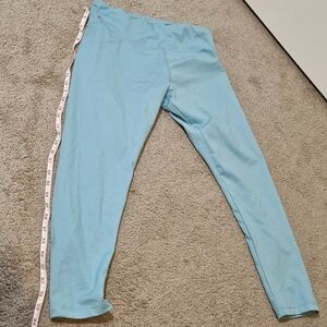 Women's LARGE Blue Leggings